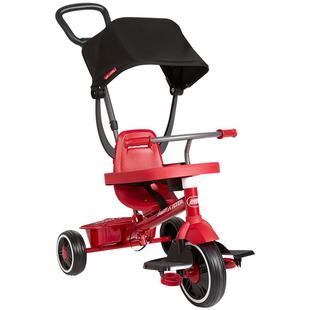 【热销】美国瑞飞儿儿童三轮车脚踏车推车四合一带遮阳篷溜娃神器