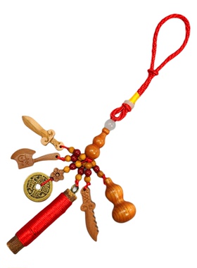 新生儿桃木挂件助眠安睡防噩梦