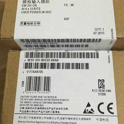 议价原装6ES7231-7PD22-0XA0 S7-200 EM231CN西门子 6ES72317PB22