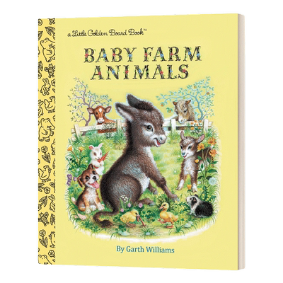 农场小动物 英文原版绘本 Baby Farm Animals Little Golden Book 兰登书屋精装小金书 英文版 进口英语原版书籍