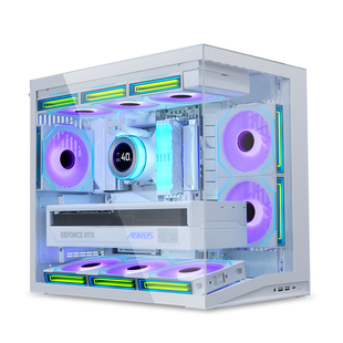 联力包豪斯O11D MINI V2 无立柱海景房matx台式机电脑主机机箱