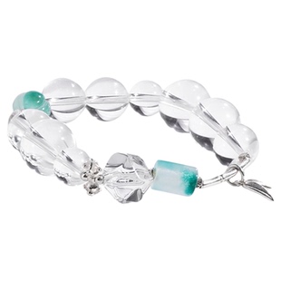 绽木Zenmu 天然白水晶中式手串女原创设计小众精致轻奢手链生日礼