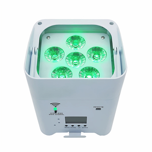 六6颗充电染色电池帕灯手机APP遥控无线wifi氛围背景舞台效果灯