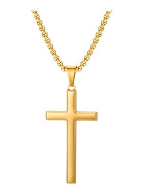 泰爱你时尚简约十字架项链