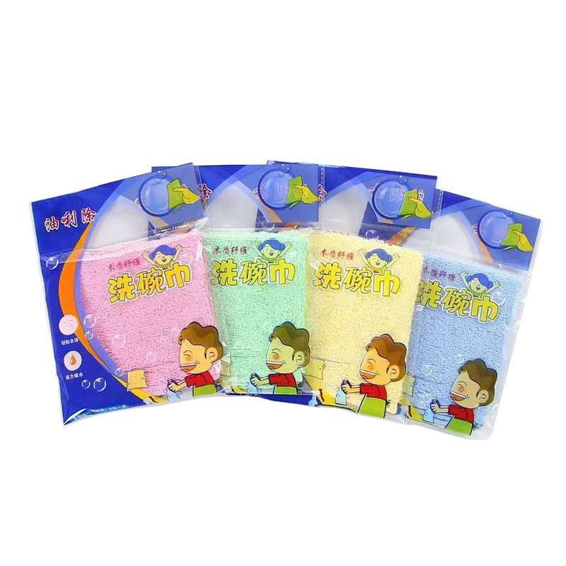 油利除洗碗巾纯木竹纤维不沾油免抹布