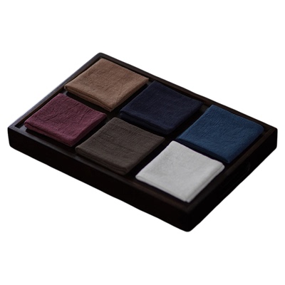 禅意苎麻茶巾吸水毛巾抹布茶杯垫