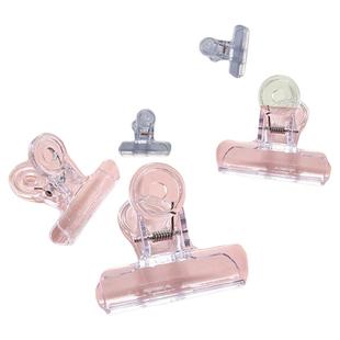 透明文件夹大号小号长尾夹子多功能文具燕尾夹票据夹学生试卷夹家用创意零食封口夹子板收纳盒塑料