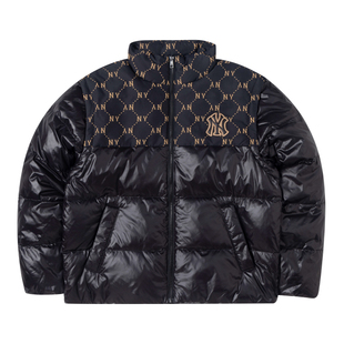 MLB老花羽绒服女装2025秋季新款立领运动服袖子可拆卸鸭绒外套男