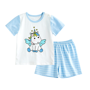 【清仓 高性价比】圆圆猫官方福利儿童春夏裙子男女童套装两件套