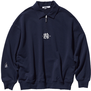 【联名系列】nautica白帆 x Reebok中性复古半拉链卫衣RBKW3405
