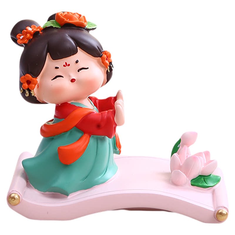 西安文创纪念品唐仕女手机支架桌面摆件陕西特产伴手礼物特色礼品