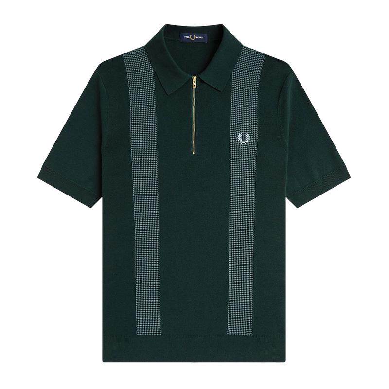 FREDPERRY半拉链针织衫英伦时尚