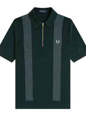 FREDPERRY半拉链针织衫英伦时尚