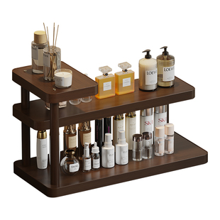 桌面置物架零食化妆品整理架多层中古风高颜值女生改造房间小物件
