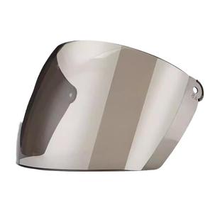 摩托车头盔镜片面罩防雾防紫外线冬季通用安全帽前挡风镜玻璃高清