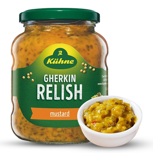 【自营】冠利芥末青瓜蓉汉堡酱低脂酱料卡黄芥末三明治酱酸黄瓜酱