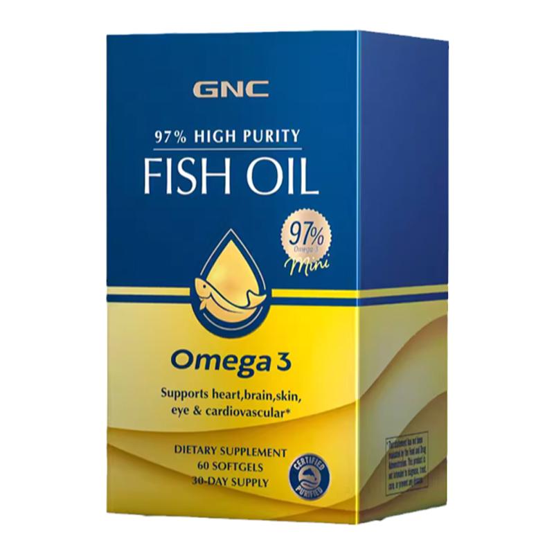 gnc鱼油深海鱼软胶囊omega3欧米伽成人狗狗猫用官方旗舰正品进口