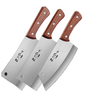 阳江正宗菜刀套装家用厨师专用锋利切菜刀刀具厨房砍骨刀正品锻打