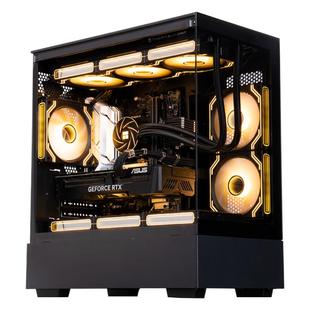 新款酷睿i9级电脑4060海景房台式主机i7电竞整机直播全套游戏办公