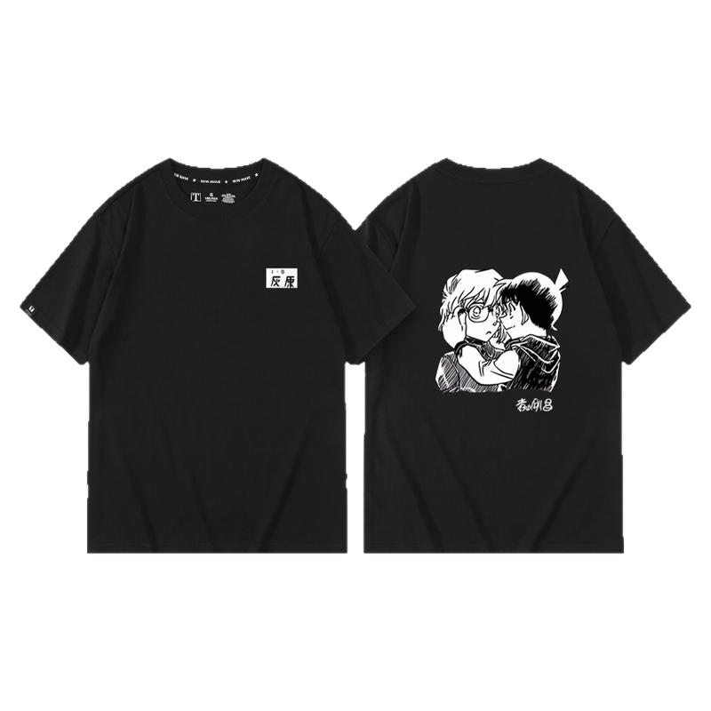 休闲宽松纯棉情侣短袖