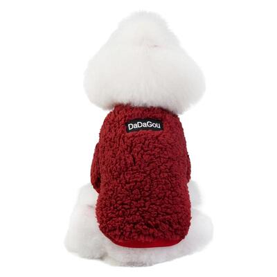 小型犬比熊博美加厚双面绒两脚衣