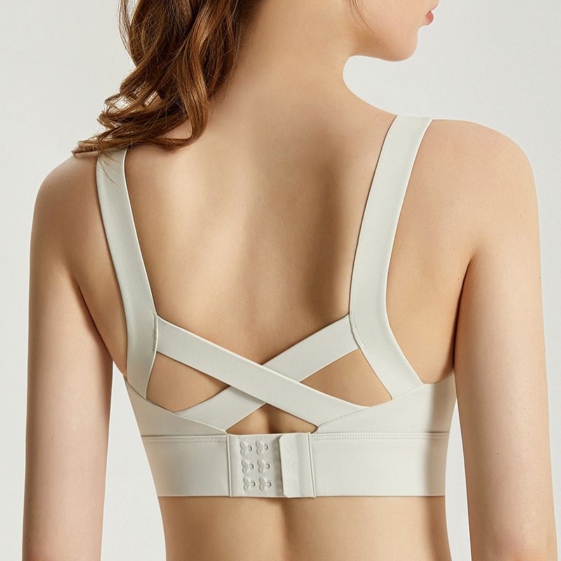 川顿高强度运动内衣一片式背心外穿防震无痕搭扣美背瑜伽文胸高弹