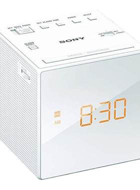 【日本直邮】索尼收音机ICF-C1 FM/AM宽调频兼容定时器白色