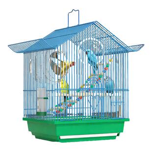 鸟笼鹦鹉笼子专用虎皮玄风牡丹大号豪华别墅新型生态家用防溅鸟屋
