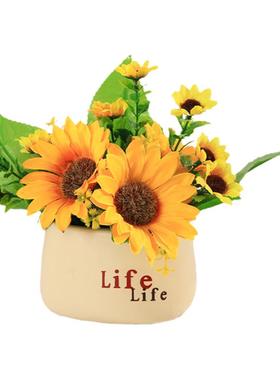 仿真花绿植小摆件玄关客厅书架家居装饰品办公室桌面酒店花艺摆设