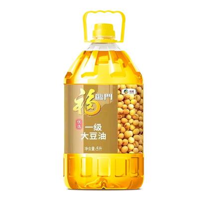 福临门优选一级大豆油5L 中粮家用精炼食用油餐饮批发食堂用