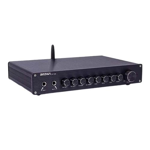 OF100 专业KTV家庭高清卡拉OK前级效果器混音均衡器防啸叫蓝牙5.3