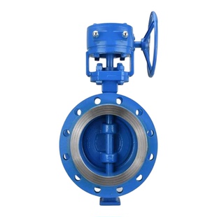 涡轮法兰蝶阀硬密封铸钢阀门D343H-16C16公斤蝶阀 DN50 65 80 100