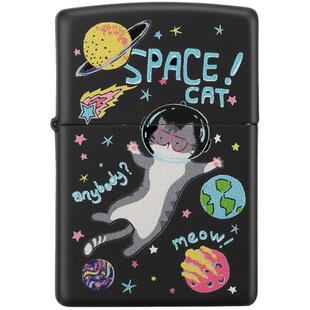 Zippo官方旗舰店正品煤油打火机寻梦旅行猫套装送男生20礼物