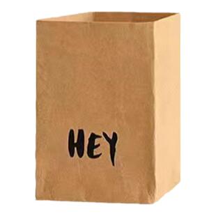 牛皮纸收纳袋可水洗ins礼物花盆冰箱厨房水果食品级加厚环保纸袋