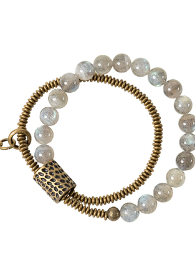 原创日常百搭闪耀月光石个性手串