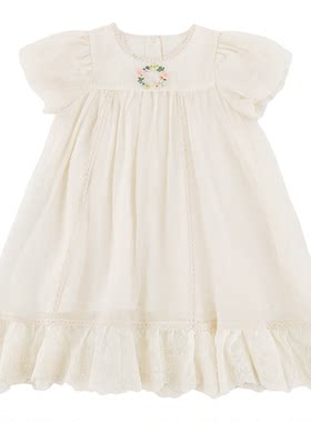 幼悠女童连衣裙夏季新款裙子轻薄凉感公主裙女孩甜美网纱裙小洋气