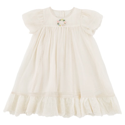 幼悠女童连衣裙夏季新款裙子轻薄凉感公主裙女孩甜美网纱裙小洋气