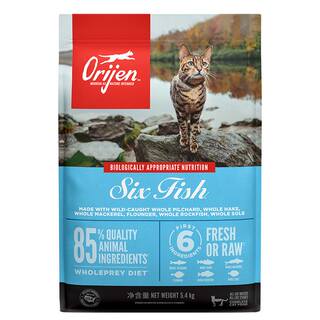 Orijen原始猎食渴望猫粮成猫幼猫六种鱼猫粮5.4kg近效期27/1