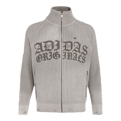 Adidas/阿迪达斯正品三叶草男士立领拉链运动宽松针织外套KR5057