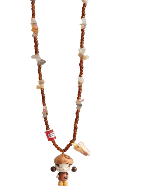 咖啡师SP串珠毛衣链项链百搭