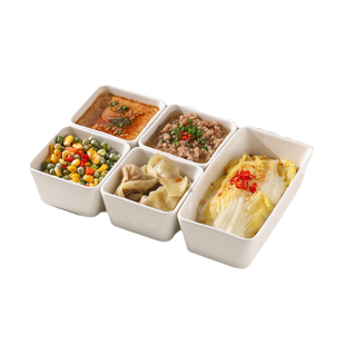 陶瓷长方碗蒸锅用碗蒸蒸饭小吃零食碗火锅蘸料碟子蛋糕模具点心碗