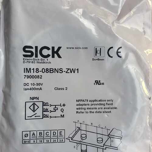议价现货全新原装德国西克SICK接近开关IM18-08BNS-ZW1 货号79000
