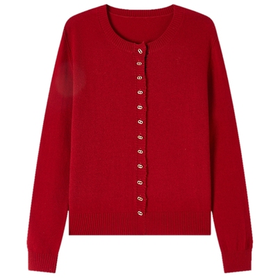 菲妮迪品牌简约风时尚羊毛针织衫