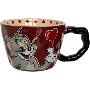 正版猫和老鼠马克杯大容量杯子情侣水杯卡通陶瓷杯可爱生日礼物