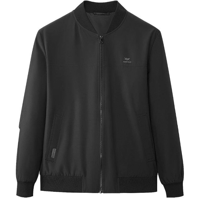 【三防科技】HLA海澜之家轻商务行政夹克春秋季棒球领通勤外套男