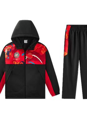 【清仓价】新年款拜年服安踏儿童三防套装2026春季男童保暖两件套
