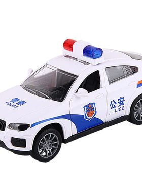 塑料可开门惯性警车警车玩具