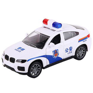儿童警车玩具模型仿真小汽车车模男孩摩托救护车警察车110玩具车