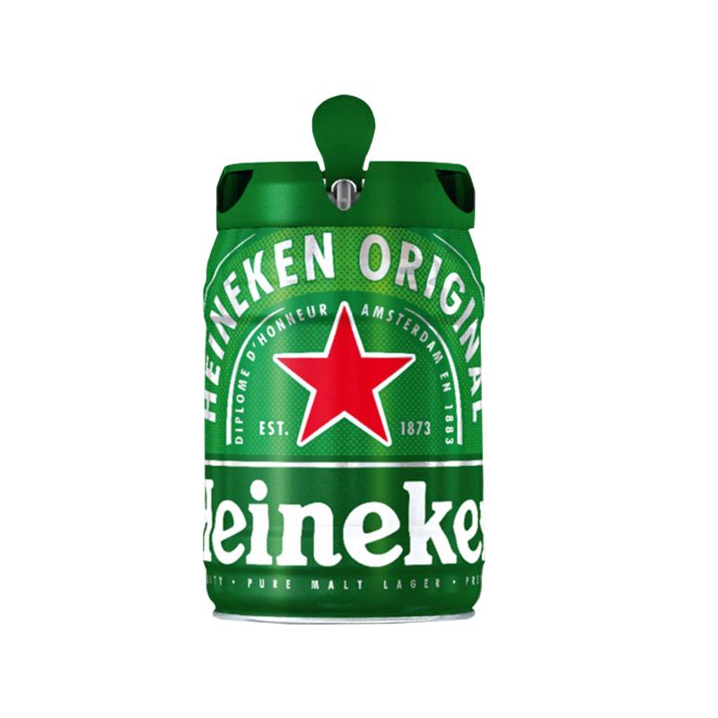 特价原装进口heineken荷兰喜力铁金刚5L桶扎啤生啤精酿海尼根啤酒