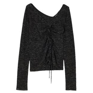 MOUSSY× INSILENCE联名 2026夏季新品抽褶针织衫010JSF01-3901